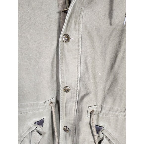 Vintage Weatherproof Canvas Utility Jacket Mens Hood Chore Coat XL - Picture 2 of 9